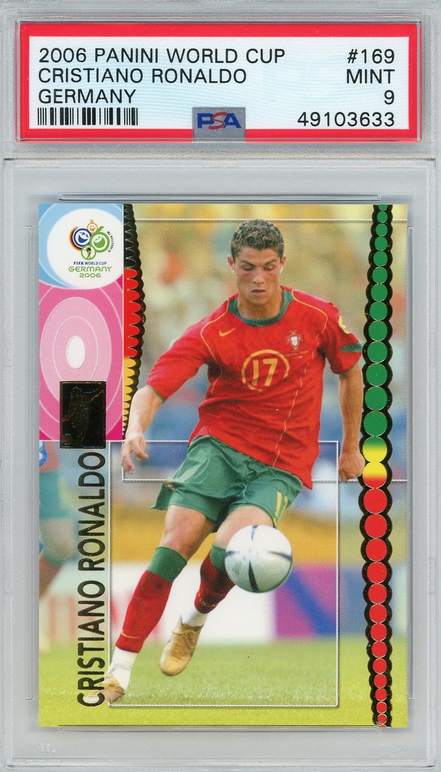 2006 Panini World Cup #169 Cristiano Ronaldo PSA 9 — Top Sports Cards